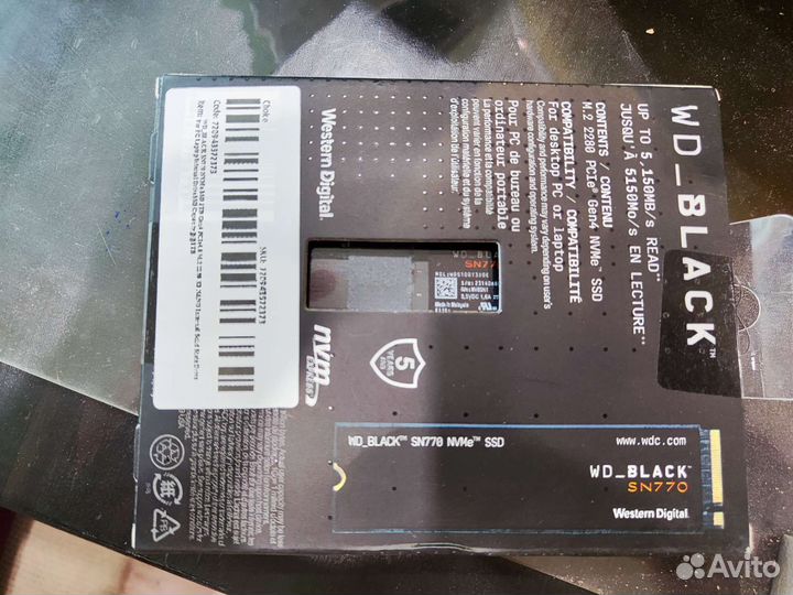 WD black SN770 M.2 2280 1 TB