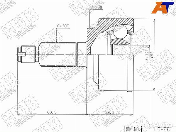 Шрус привода honda accord
