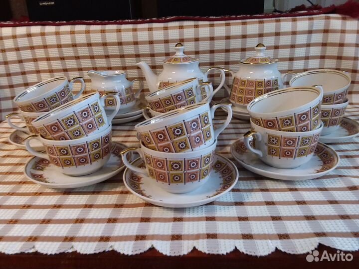 Чайный сервиз 12 перс/27 предм. Рижский фарфор