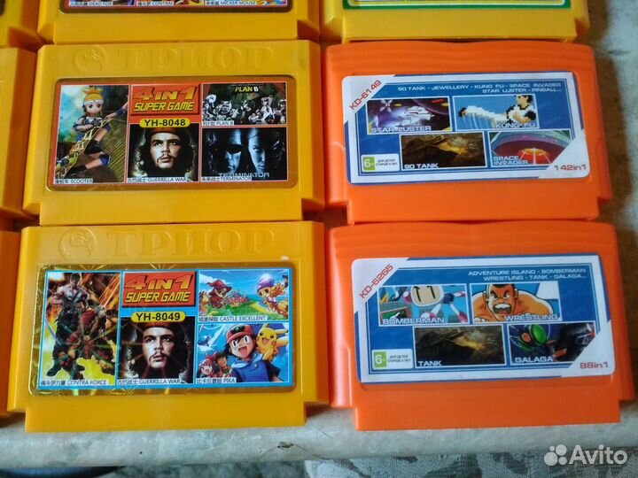 Картриджи для dendy 8 bit