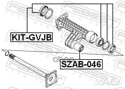 Подшипник suzuki grand полуоси задн. kitgvjb Fe