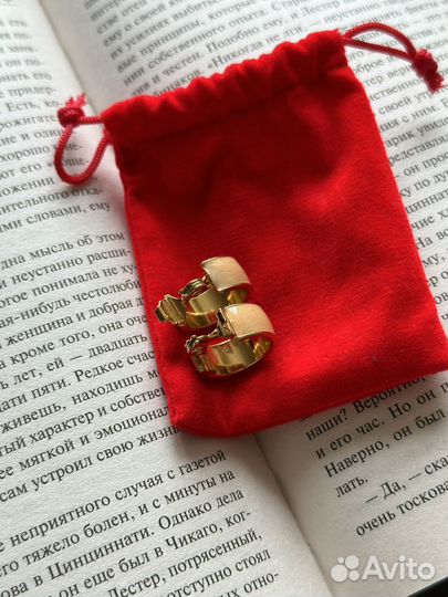 Винтажные серьги клипсы Monet США