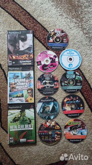 Игровые диски на ps2
