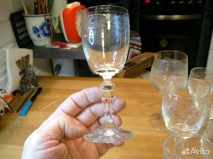 Бокалы,фужеры Богемия хрусталь за все 14шт