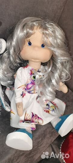 Кукла, ручная работа, Снегурочка