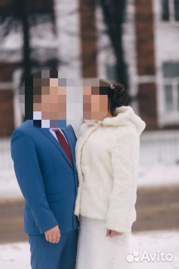 Свадебная шубка 46