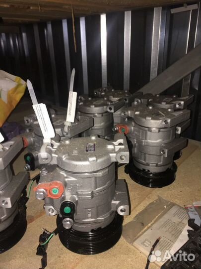 Компрессор кондиционера Solaris кия рио 977014L000