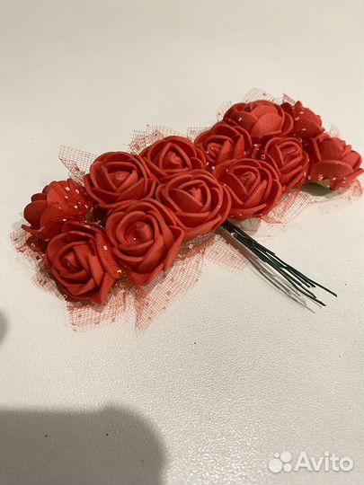 Розы из фоамирана