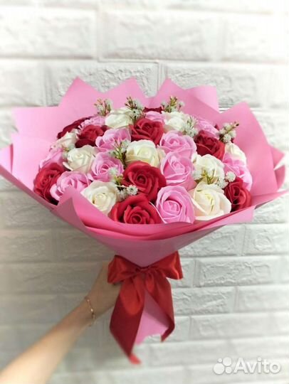 Букет цветов из мыла