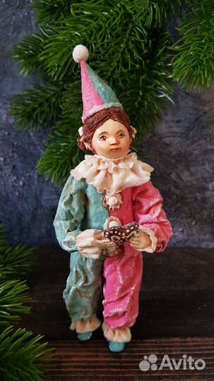 Ватная ёлочная игрушка 