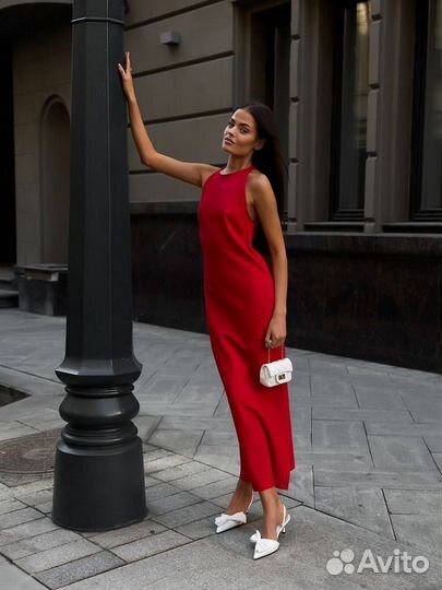 Платье длинные лён