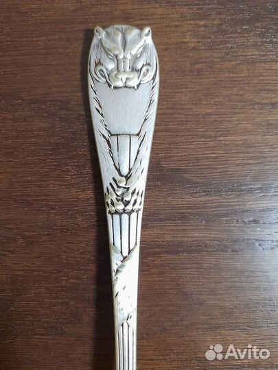 Редчайшая Ложка столовая Фраже Fraget Шкура Льва