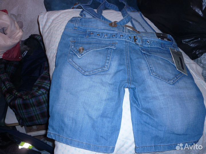 Комбинезон женский летний джинсовый