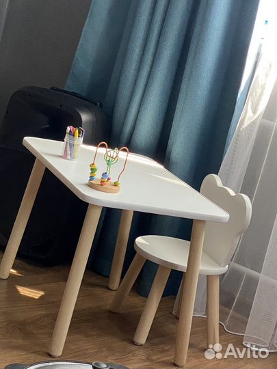 Набор детской мебели стул и стол овал Симба и