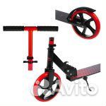 Самокат x-match delta, анодирован 200 мм pu, красн