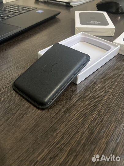 Картхолдер apple leather wallet magsafe