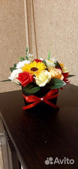 Букет цветов из мыла