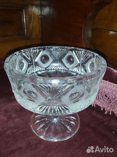 Ваза конфетницы хрусталь СССР
