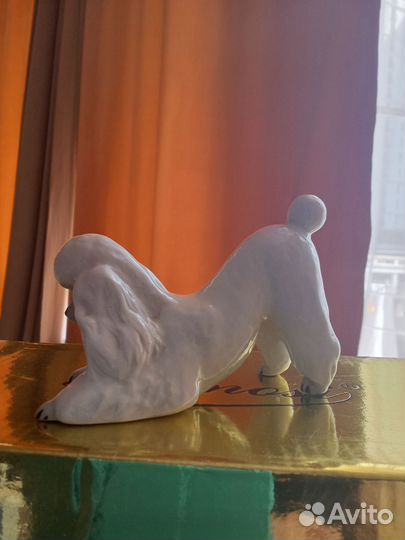 Фарфоровая статуэтка Собачка винтаж СССР
