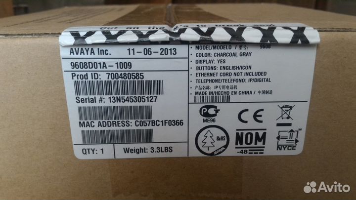 IP телефон Avaya 9608