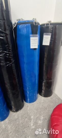 Мешок боксерский на цепях вес 60 кг,Н-1,5 м,d35см