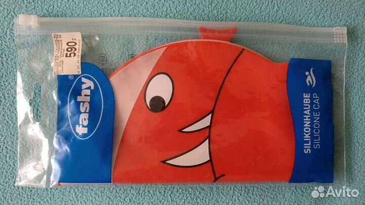 Детская шапочка для плавания (силикон) на 2-3 года