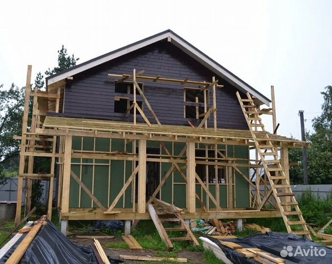 Кровельные работы/Пристройки/Полы/Фундаменты