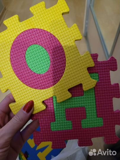 Модульный коврик пазл Алфавит. Новый