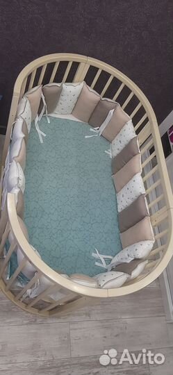 Бортики и балдахин в детскую кроватку