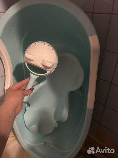 Ванночка для купания с горкой и стульчиком