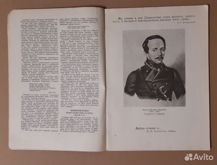 Жизнь и творчество М. Ю. Лермонтова. Выставка в шк