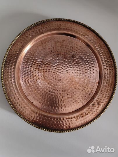 Медная тарелка