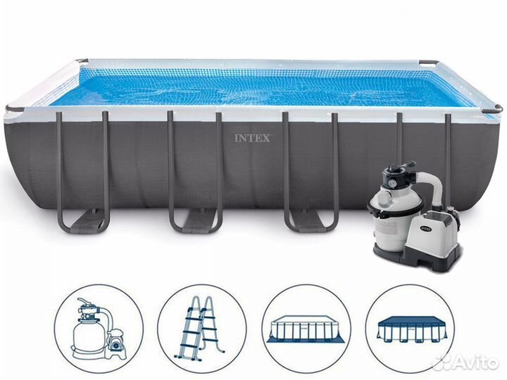 Каркасный бассейн 26356 ultra frame 549Х274Х132см