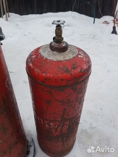 Газовый баллон заправленный бу 50л