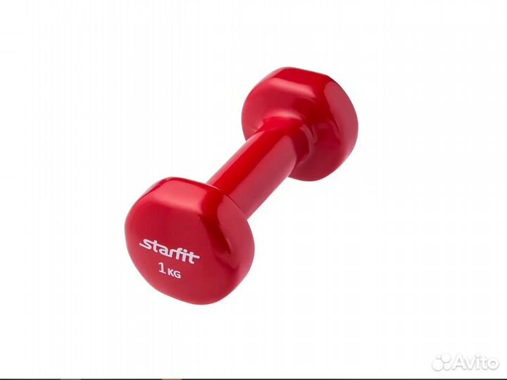 Гантели starfit 1 кг винил - 1шт
