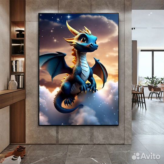 Картина маслом Дракон Подарите эмоции