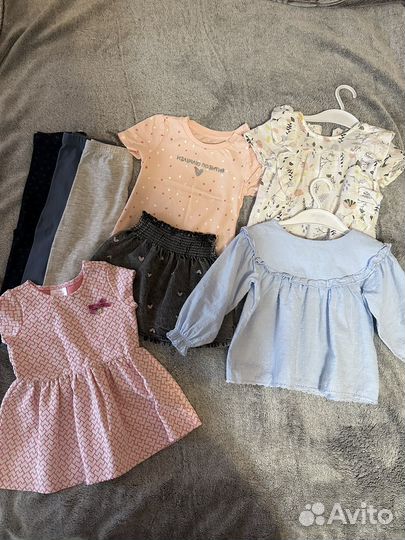 Пакет вещей на девочку 80 86 gloria jeans baby go