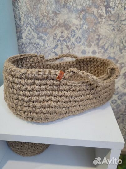 Люлька для куклы из джута