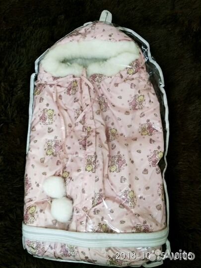 Конверт на выписку и в коляску (натур.овчина)