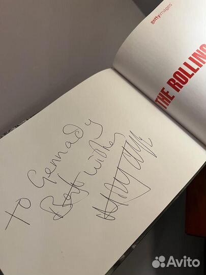 Книга с автографом Мика Джаггера