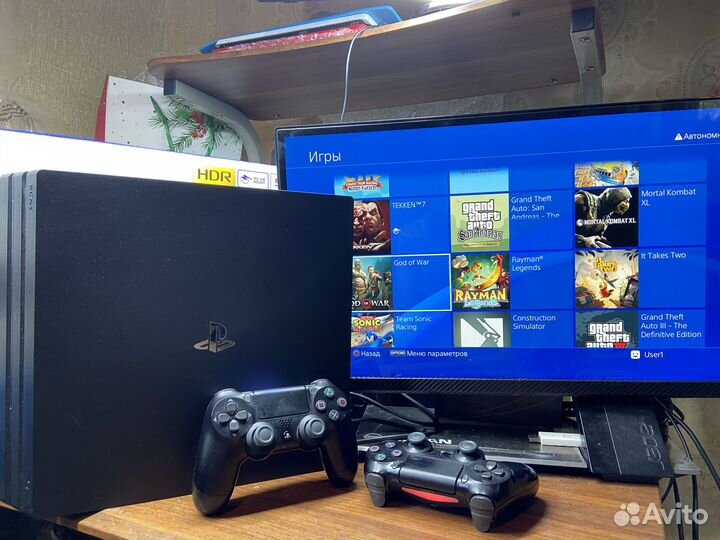 Прошитая Sony PlayStation PRO 7208B + Много Игры