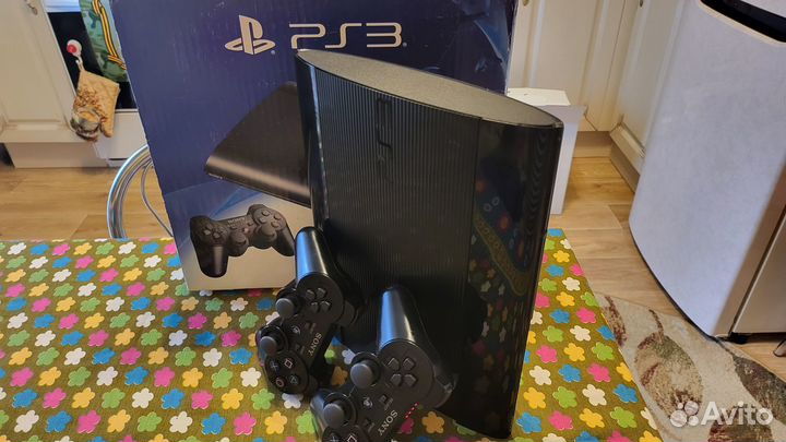 Sony Playstation 3 SSlim 500Gb+122игры прошита HEN