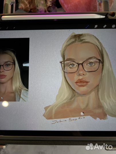 Нарисую портрет маслом или цифровой