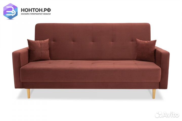 Диван книжка Фиеста Лайт бордовый