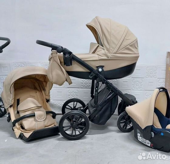 Коляска Lonex Prestige 3в1 Экокожа