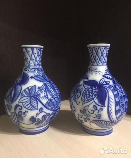 Парные вазочки, лфз, Городецкий