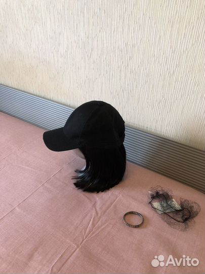 Новый черный искусственный парик каре