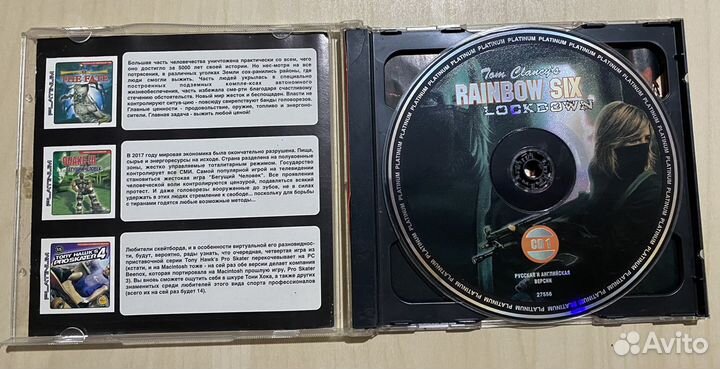 PC 2CD TOM clancy rainbow SIX lockdown platinu