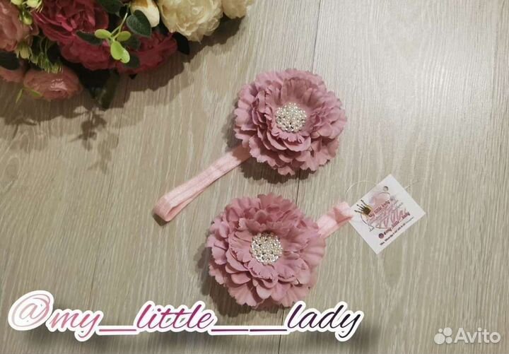 Повязочки на голову для маленькой принцессочки нов