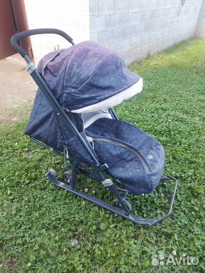 Детские санки коляска ника